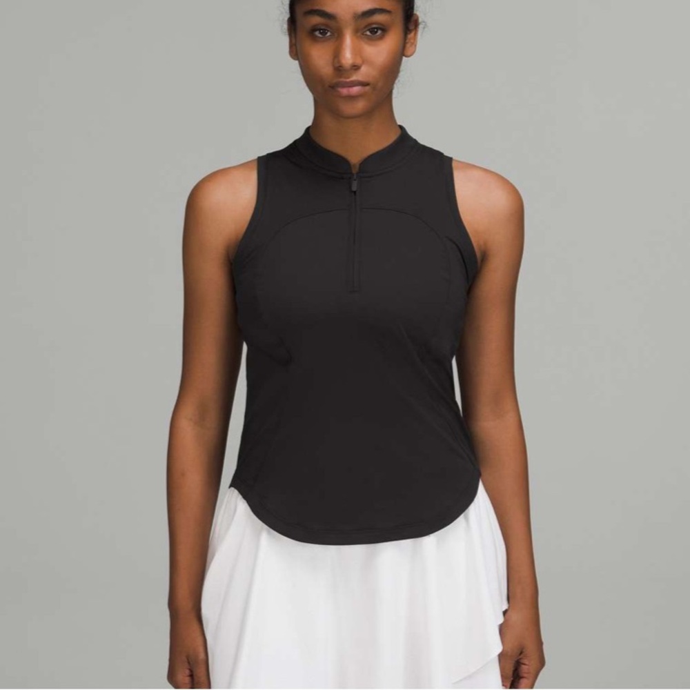 Lululemon Athletica Black Fitted Sleeveless Tank Top